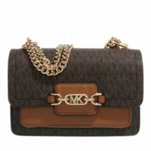 MICHAEL KORS HEATHER LARGE SHOULDER BAG (DARK BROWN) WITH BOX
