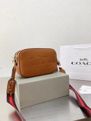 COACH CAMERA BAG WITH CANVAS STRAP WITH BOX