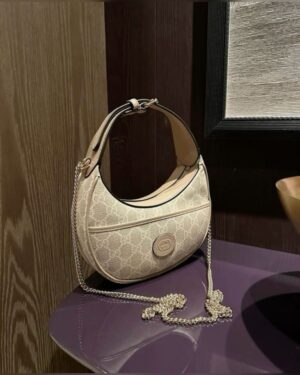 GUCCI HALF MOON HOBO BAG WITH OG BOX AND BILL