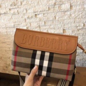 BURBERRY HANDBAGS ( BROWN )