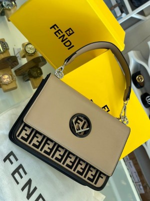 FENDI KAN I SHOULDER BAG ( BEIGE ) WITH OG BOX